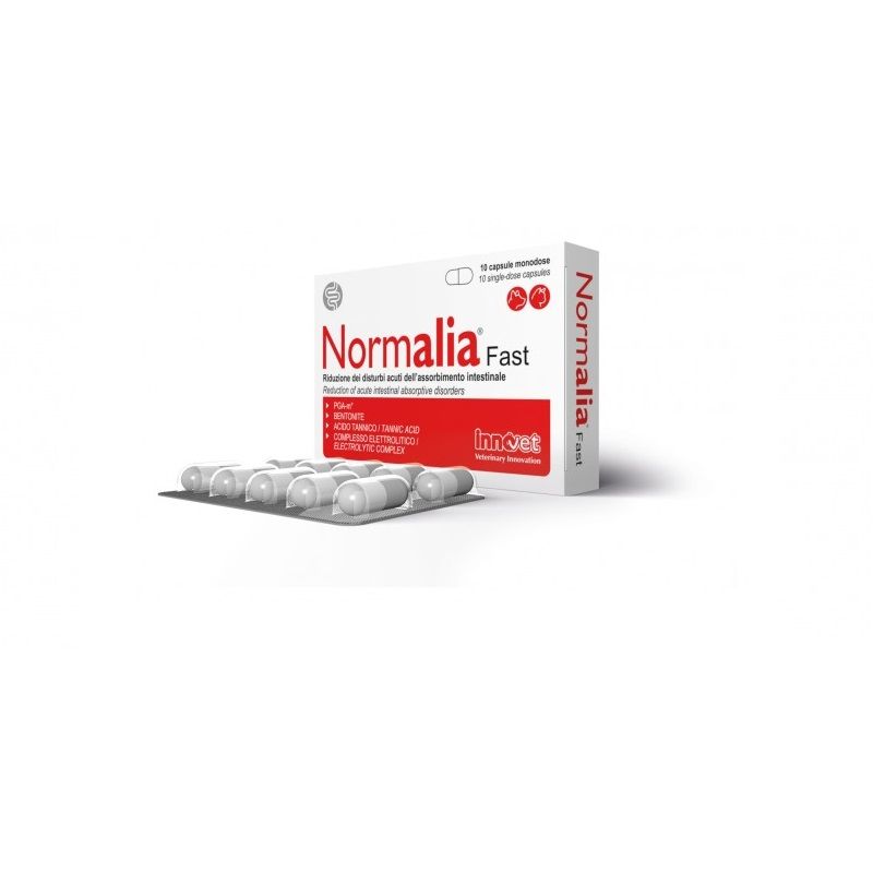 Innovet Normalia Fast utile per i disturbi acuti intestinali per cani e gatti 10 capsule-1