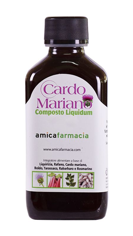 Amicafarmacia Integratore di Cardo mariano, Rafano, Boldo e Rabarbaro digestione e intestino 200 ml-1