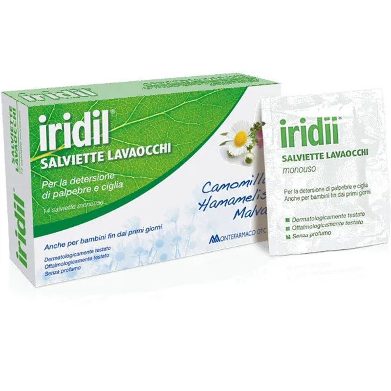 Iridil Salviette lavaocchi 14 pezzi monouso-1