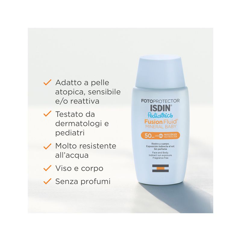Isdin Fotoprotector Fusion Fluid Mineral Baby Pediatrics SPF50 50ml-3