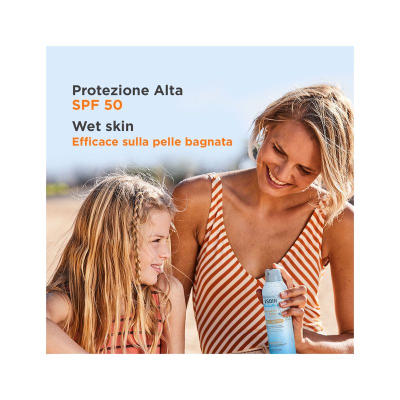 Isdin Fotoprotector Corpo Transparent Spray Wet Skin Pediatrics SPF50 250ml-2