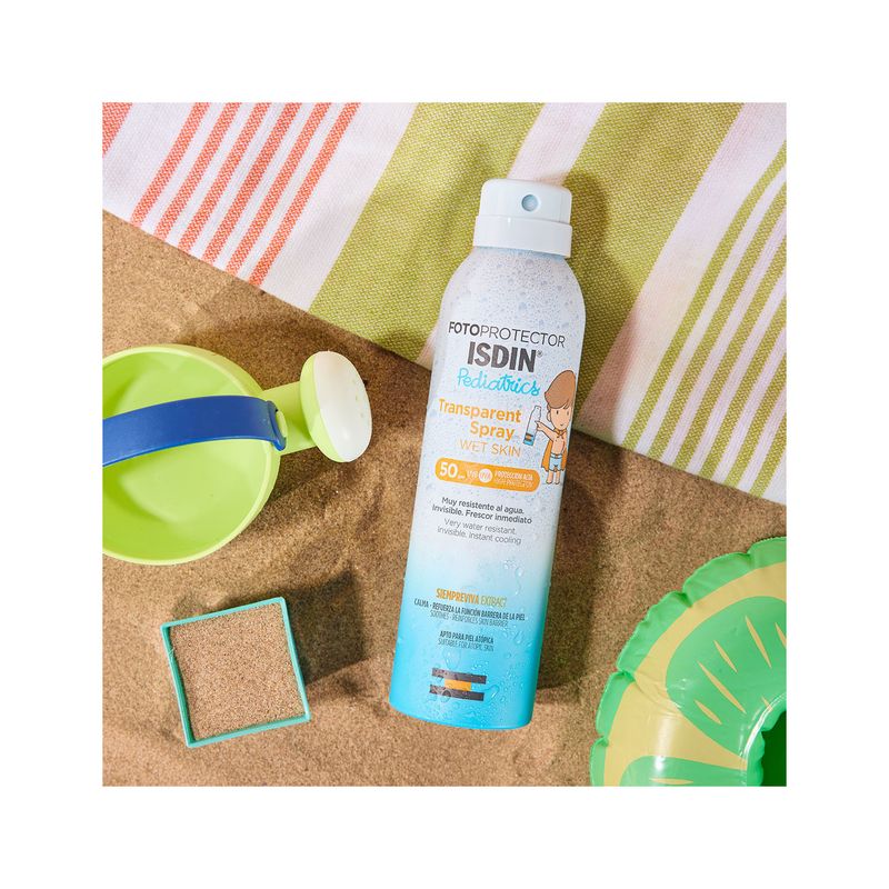 Isdin Fotoprotector Corpo Transparent Spray Wet Skin Pediatrics SPF50 250ml-7