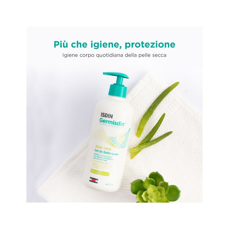 Isdin Germisdin Aloe Vera Gel da Bagno senza sapone 500ml-5