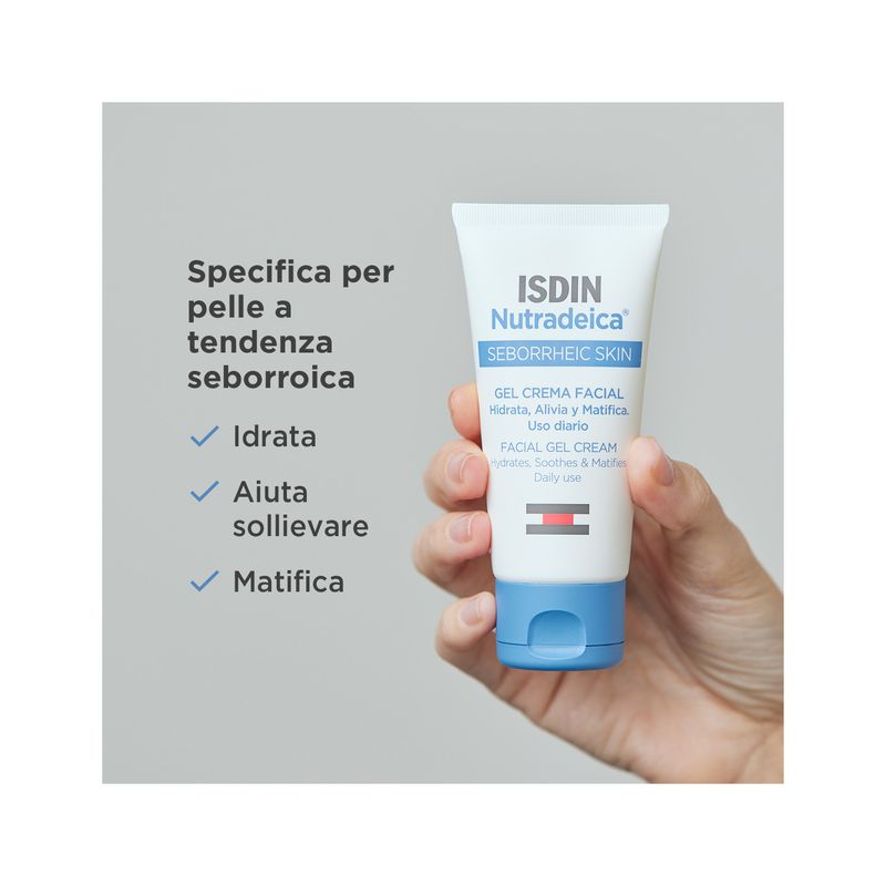 Isdin Nutradeica Gel Crema Viso Pelle Seborroica 50ml-2