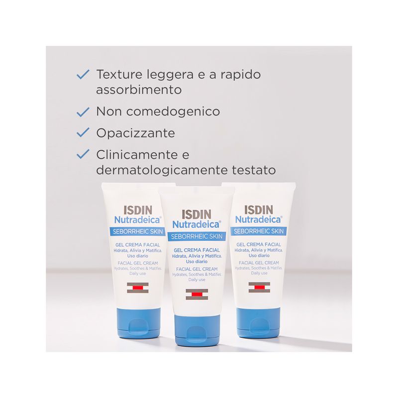 Isdin Nutradeica Gel Crema Viso Pelle Seborroica 50ml-5