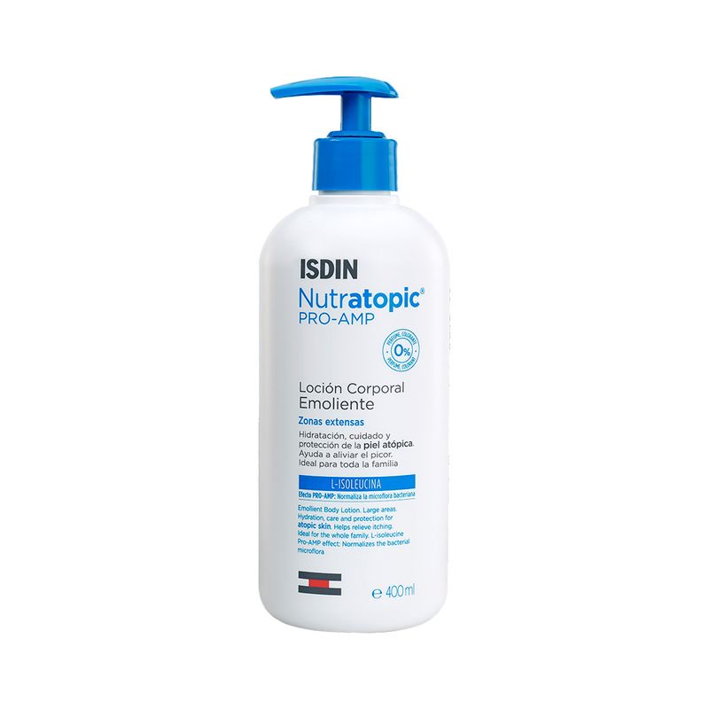 Isdin Nutratopic PRO-AMP Lozione Emolliente Pelle Atopica 400ml-1