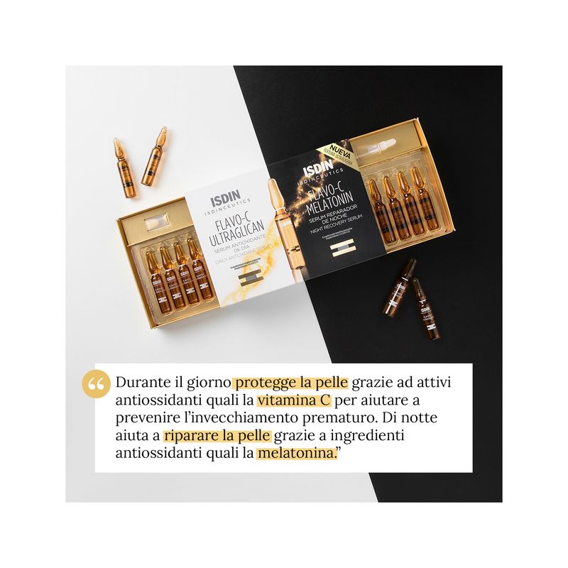 Isdin Isdinceutics Flavo C Day&Night Viso 20 Fiale-5
