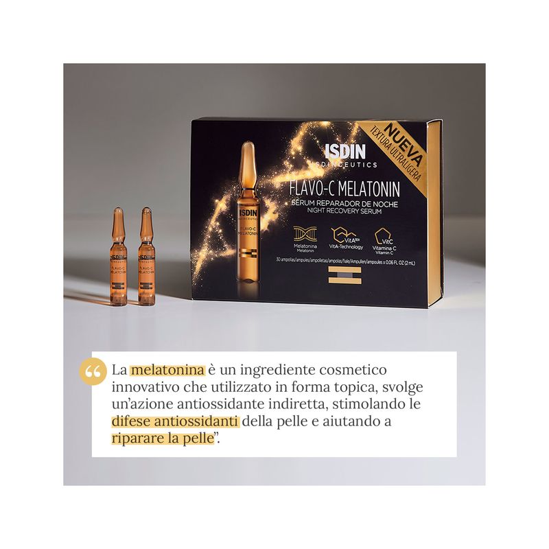 Isdin Isdinceutics Flavo-C Melatonin Viso 30 Fiale-6
