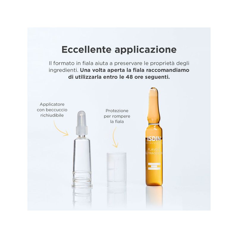 Isdin Isdinceutics Flavo-C Ultraglican Viso 30 Fiale-8