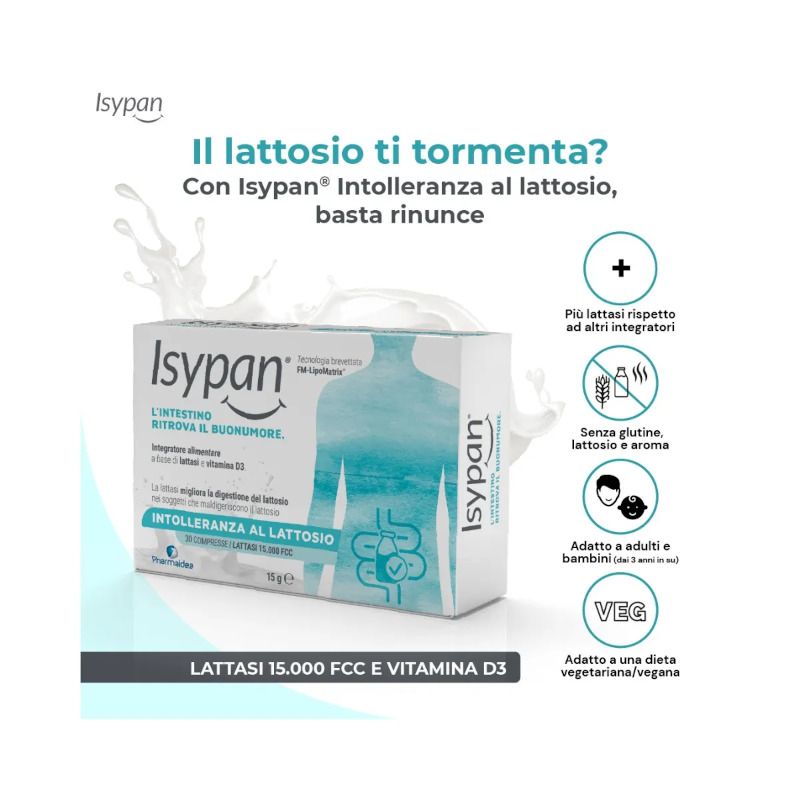 Isypan Intolleranza Lattosio 30 Compresse-1