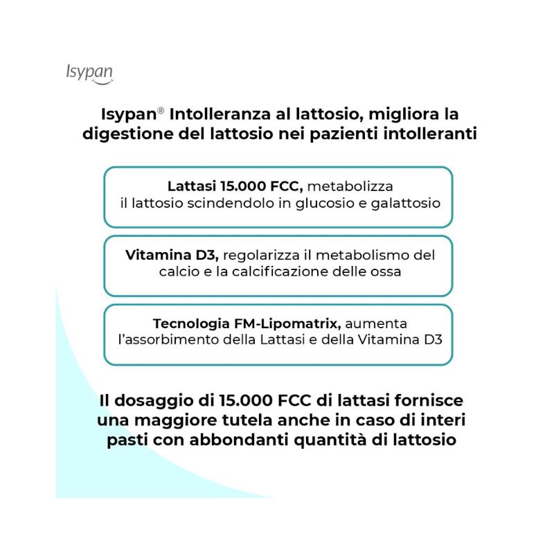 Isypan Intolleranza Lattosio 30 Compresse-3
