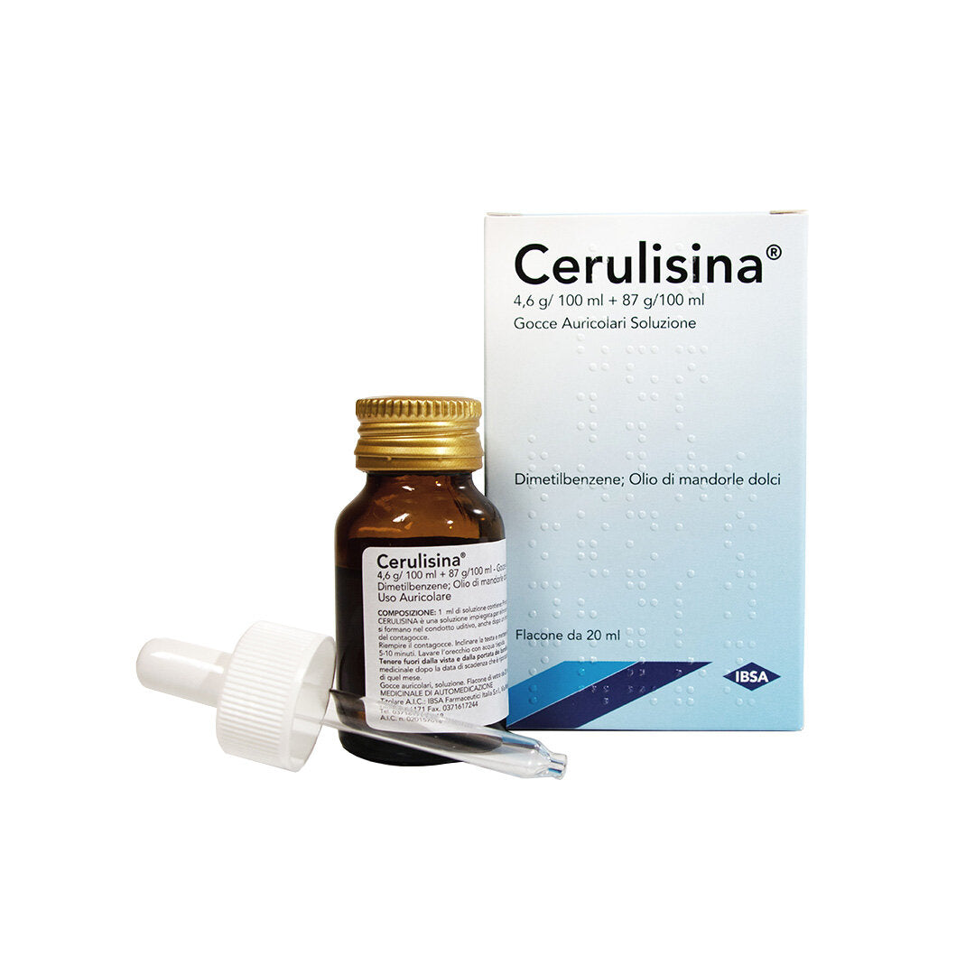 Cerulisina dissoluzione tappi cerume Gocce Auricolari 20ml 5%-5