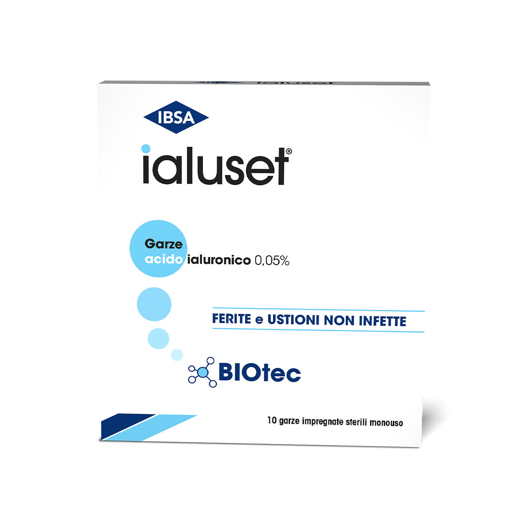 Ialuset garze con acido ialuronico 10 pezzi-0