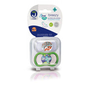J Bimbi B Free Breezy Happy Succhietto Silicone Trasparente/Verde 2 Pezzi 4 Mesi+-1