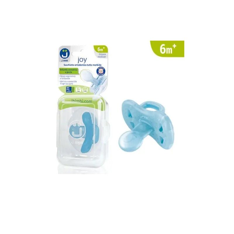 J Bimbi Joy Tutto Morbido succhietto colore azzurro 1 pezzo 6m+-1