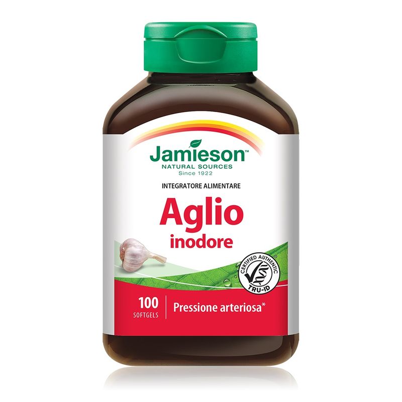 Jamieson Aglio Inodore pressione arteriosa 100 softgels-1