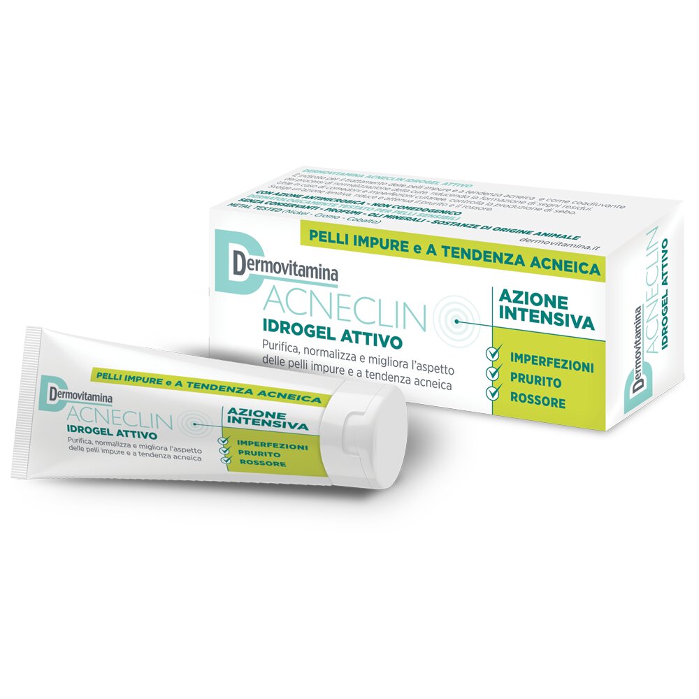 Dermovitamina Acneclin Idrogel Attivo azione intensiva 40ml-2