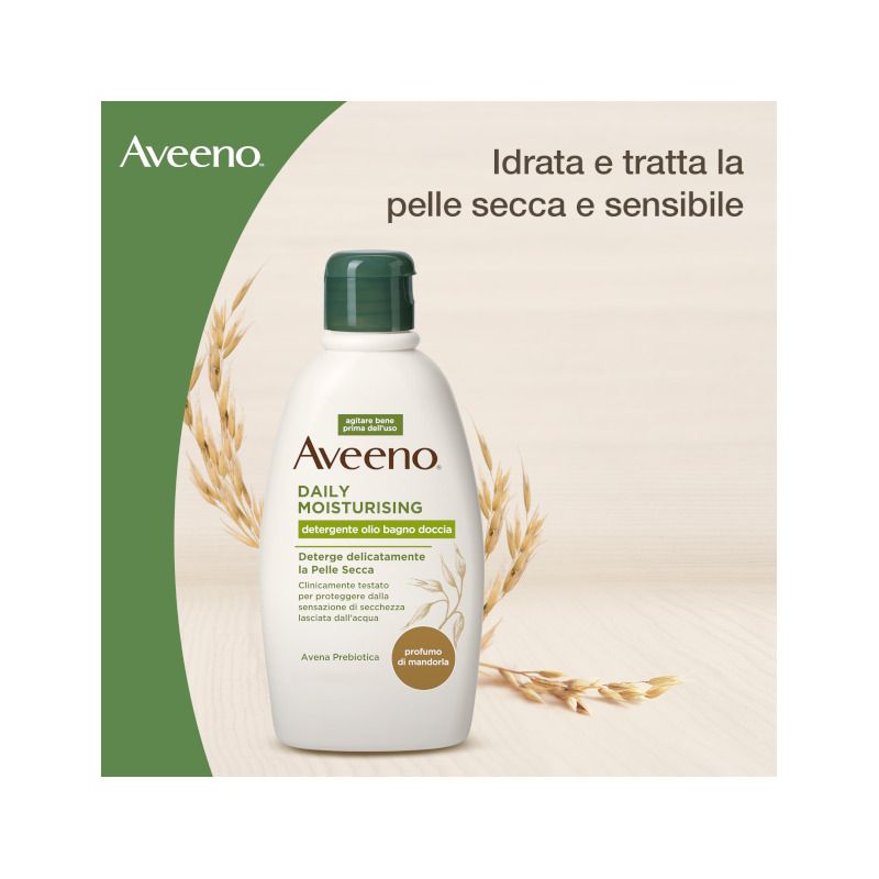 Aveeno Daily Moisturising Detergente Olio Bagno e Doccia 300ml-2