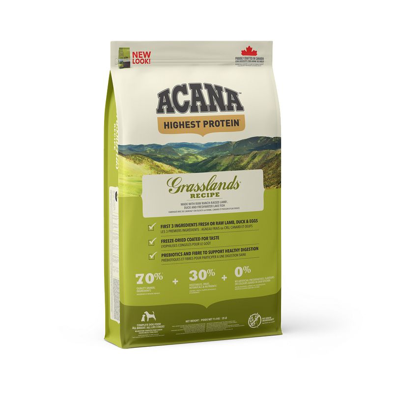 Acana Cane Grasslands Regionals 25 Crocchette Agnello E Anatra Sacco 11,4kg-1