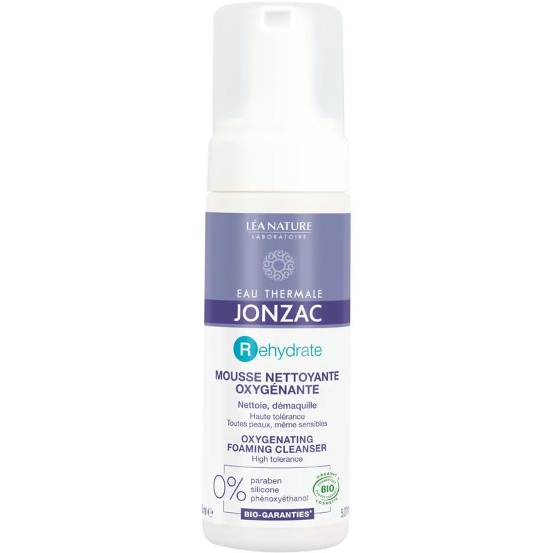 Eau Thermale Jonzac Rehydrate mousse detergente ossigenante viso 150ml-1
