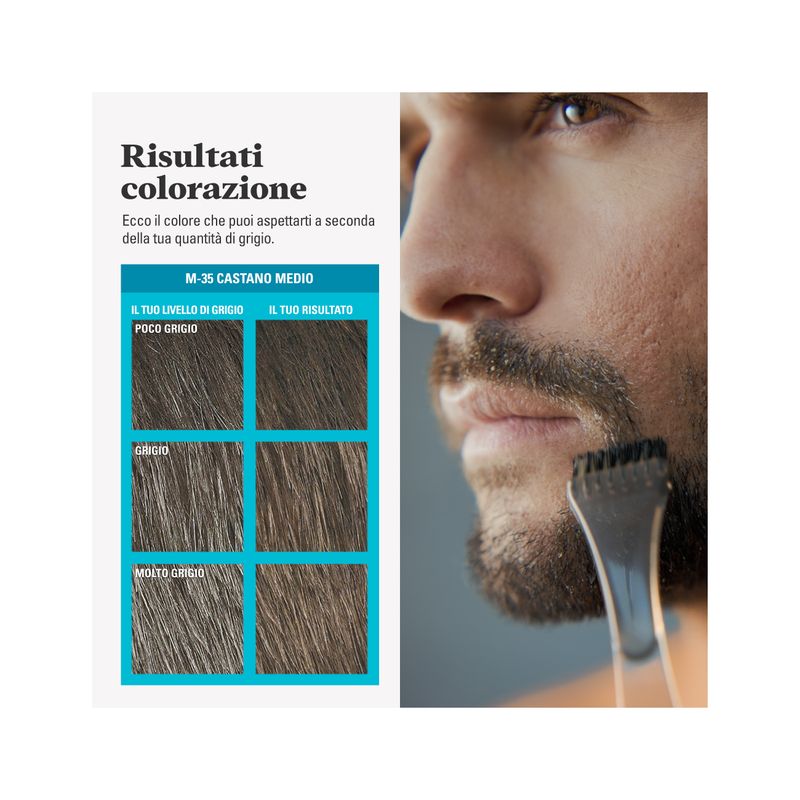Just For Men Tinta Barba E Baffi Castano Medio m.35-6