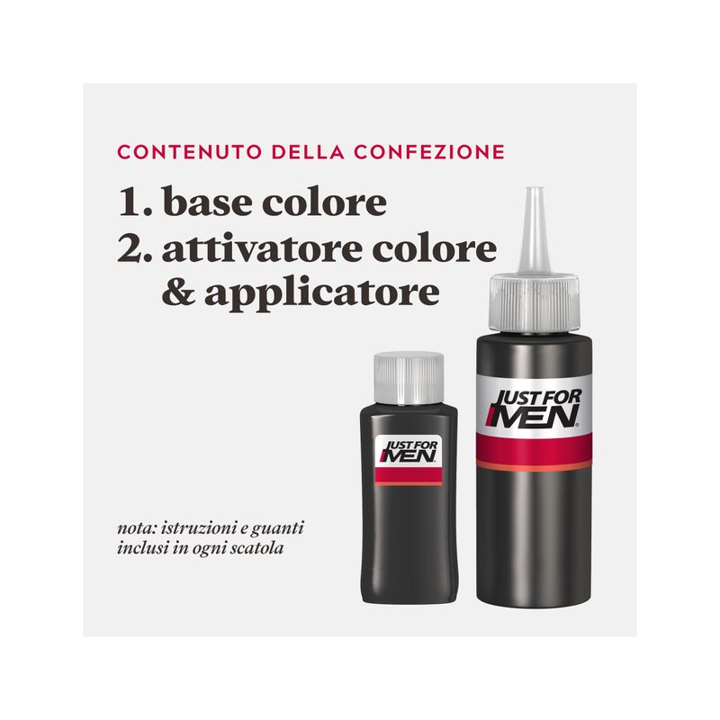 Just For Men Tinta per Capelli Uomo Castano Scuro 27,5ml-3
