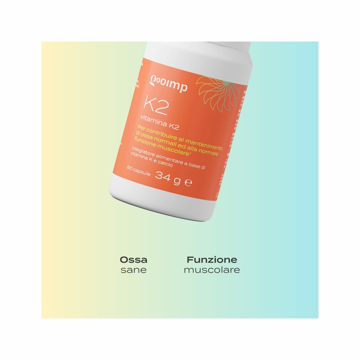 Gooimp K2 per il benessere di ossa e muscoli 60 capsule-4