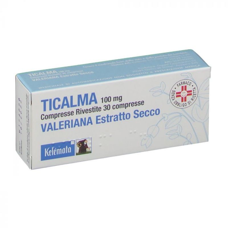 Kelémata Ticalma Valeriana Estratto Secco 30 compresse rivestite da 100mg-1