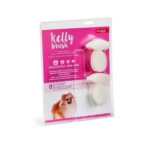 Candioli Kelly Brush 4+4 Spugnette Per 4 Trattamenti Oral Care Cane Taglia S-1