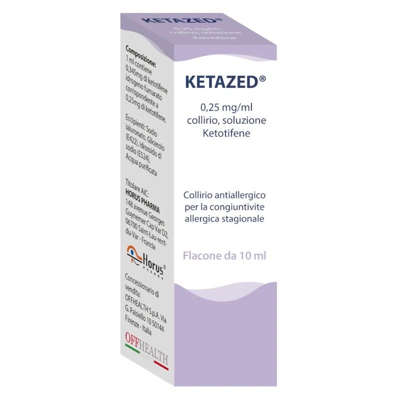 Offhealth Ketazed 0,25mg/ml Collirio 10ml-1