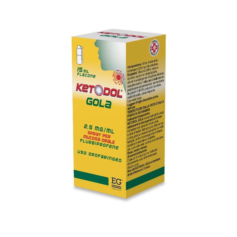 Ketodol Gola Spray per mucosa orale 2,5mg/ml 15ml-1