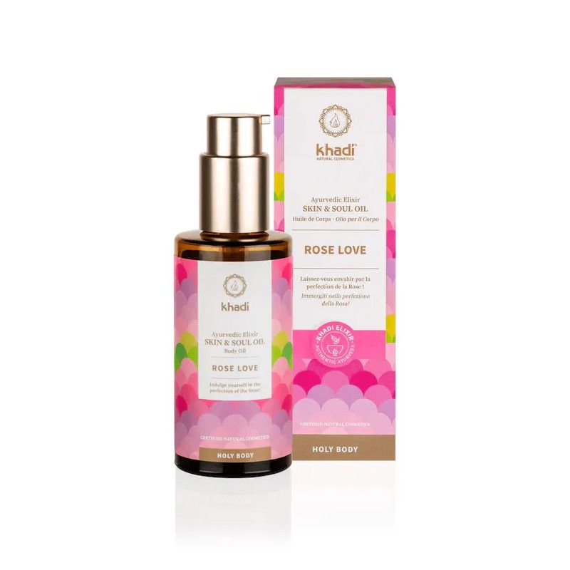 Khadi Skin&Soul Rose Love olio corpo ayurvedico 100ml-1