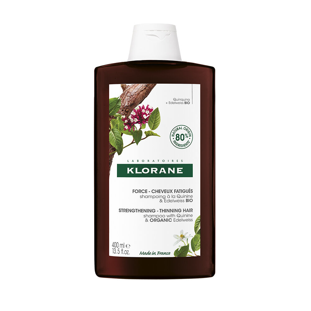 Klorane  Shampoo alla Chinina e Stella Alpina BIO contro la caduta dei capelli 400ml-4