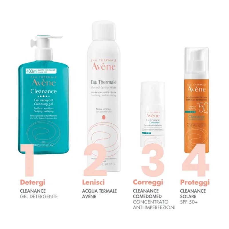 Eau Thermale Avène Cleanance Gel Detergente Purificante Pelle Grassa Con Imperfezioni 400ml-6