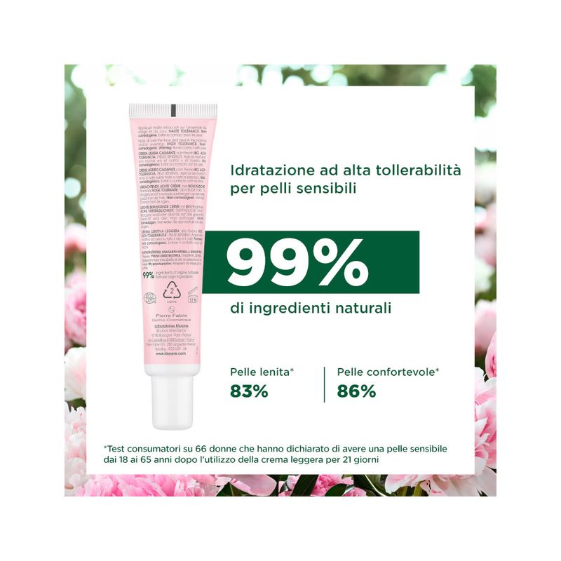 Klorane Crema Ricca Lenitiva alla Peonia Bio Pelle Sensibile/Secca 40ml-3