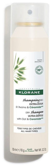 Klorane Shampoo Secco Extra-Delicato all'Avena&Ceramide Tutti i Tipi di Capelli 150ml-1