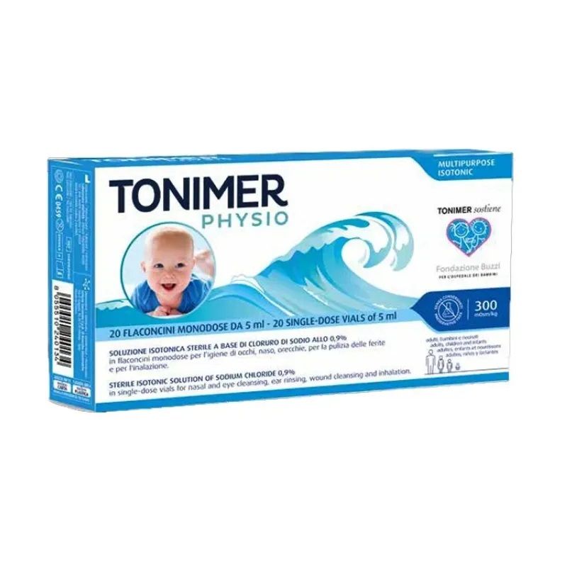 Tonimer Physio soluzione isotonica multifunzione 20 flaconcini monodose-1