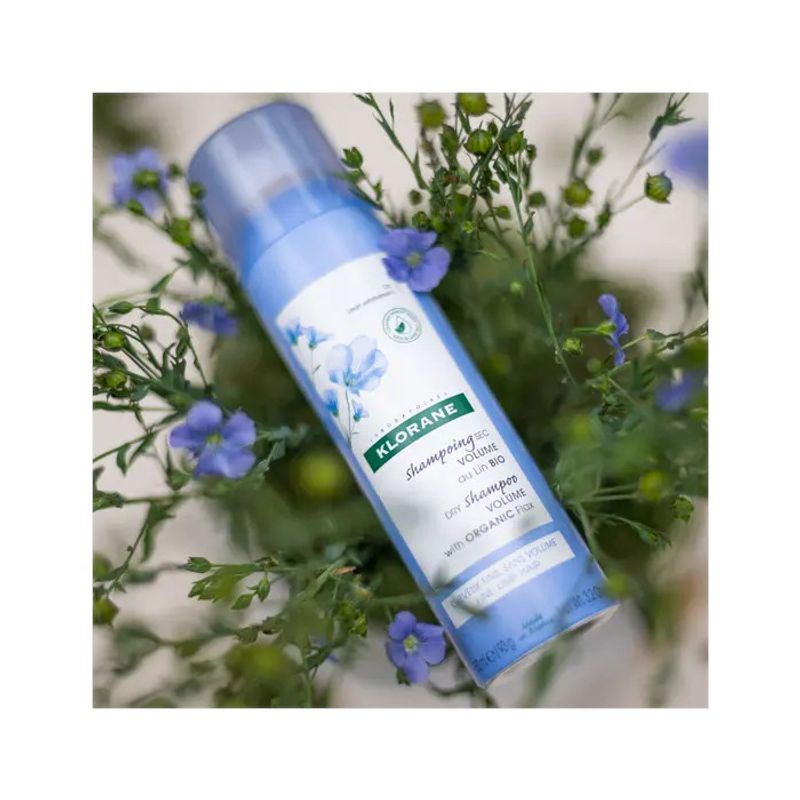 Klorane Shampoo Secco Volume al Lino Bio 150ml-5