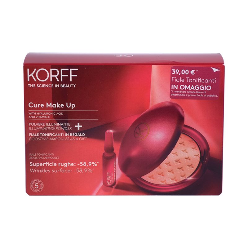 Korff Cure Make Up polvere illuminante + IN OMAGGIO fiale tonificanti 7 pezzi-1