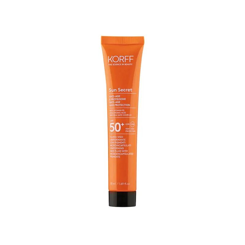 Korff Sun Secret SPF50+ fluido viso uniformante 02 Dark 50ml-1