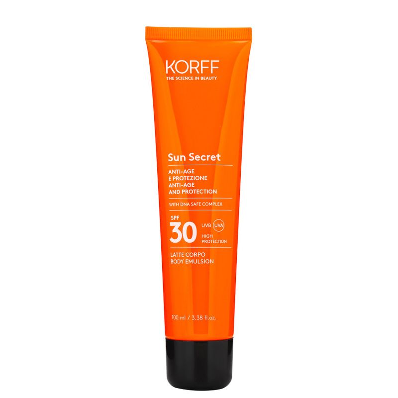 Korff Sun Secret Latte Solare SPF30 Protettivo ed Antiage 100ml-1