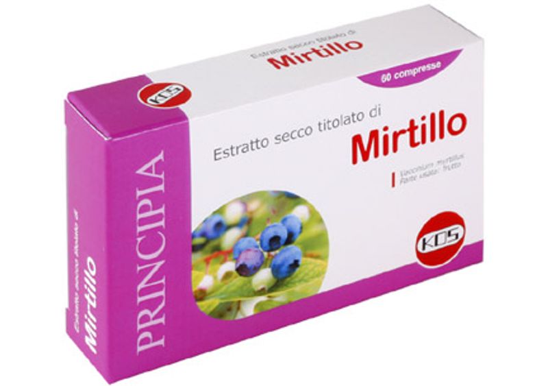 Kos Mirtillo Estratto secco integratore alimentare 60 compresse-1