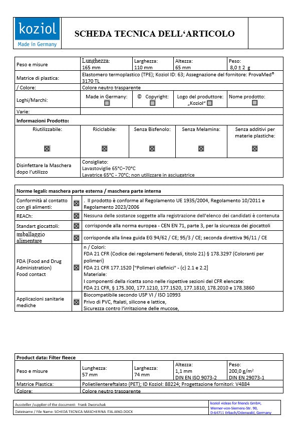 Mascherina Lavabile Ecosostenibile Colore Rosa Koziol-5