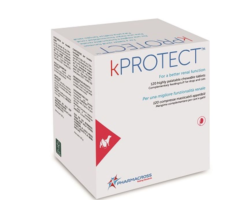 K Protect Mangime Complementare Per Funzionalità Renale Cani/Gatti 120 Compresse Masticabili-1