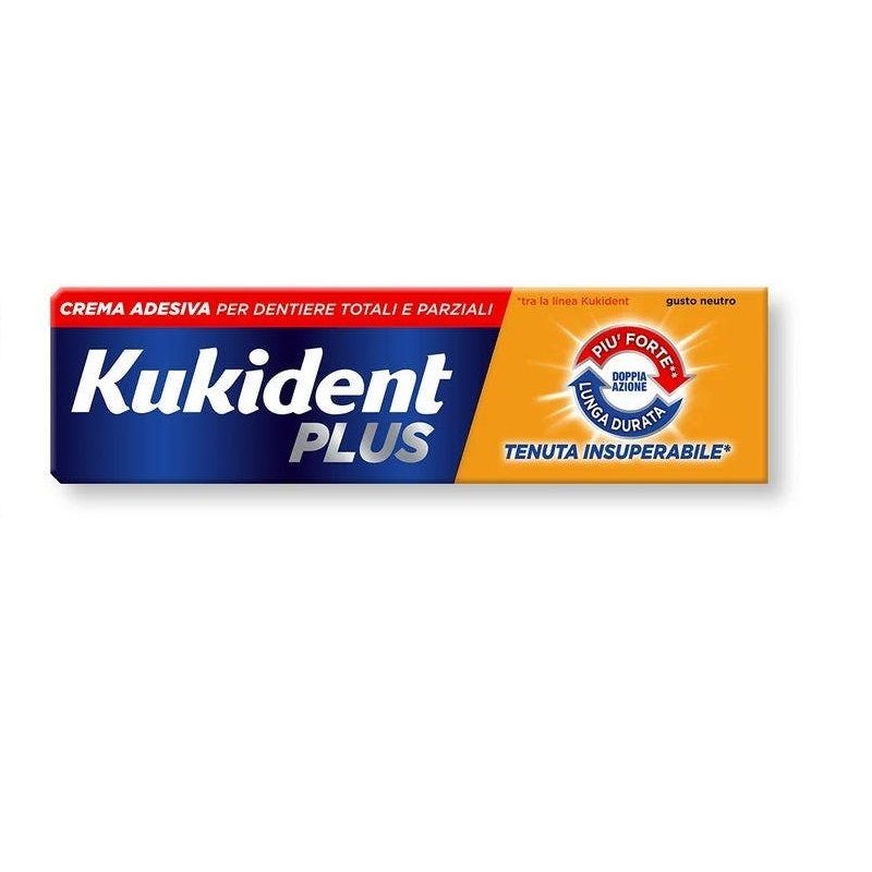 Kukident Plus Doppia Azione crema adesiva 40g-1