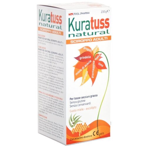Kuratuss Natural Sciroppo adulti gusto miele-eucalipto 210g-2
