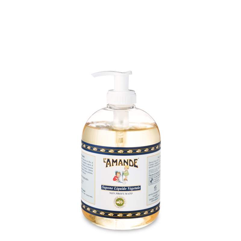 L'Amande Sapone Liquido Vegetale non profumato 500ml-1