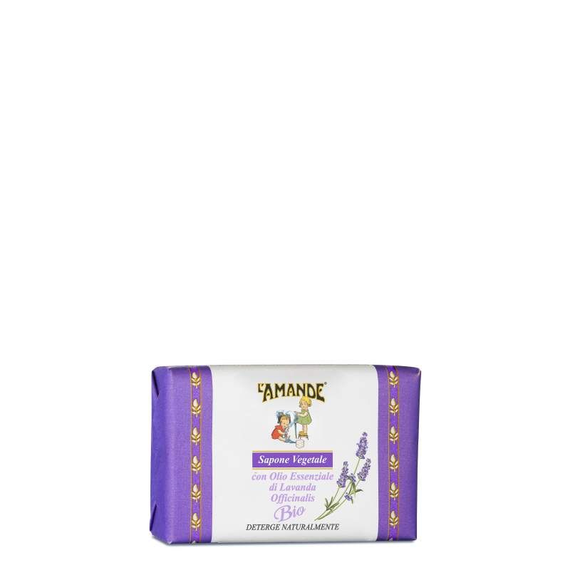 L'Amande Sapone Vegetale Lavanda Officinalis del Piemonte Bio 200g-1