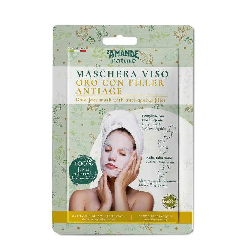 L'Amande Maschera Viso Oro Con Filler Antiage 1 pezzo-1