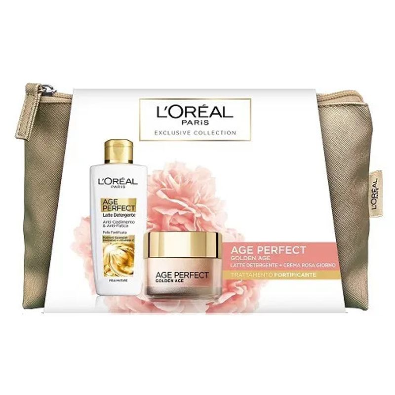 L'Oréal Paris Pochette Exclusive Collection Age Perfect Giorno 50ml+Latte Detergente 200ml-1
